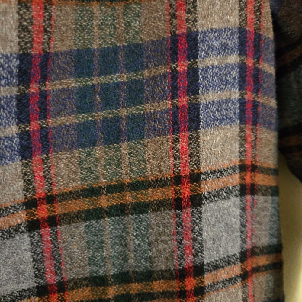 Bellerose Wool Dark Academia Gray Plaid Shirt Dress Belgian Clothing Co Size 0 - Picture 3 of 6